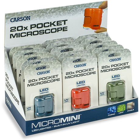 Carson Pocket Microscope MicroMini 20x w/ UV And LED 15-P... - image 3 of 3