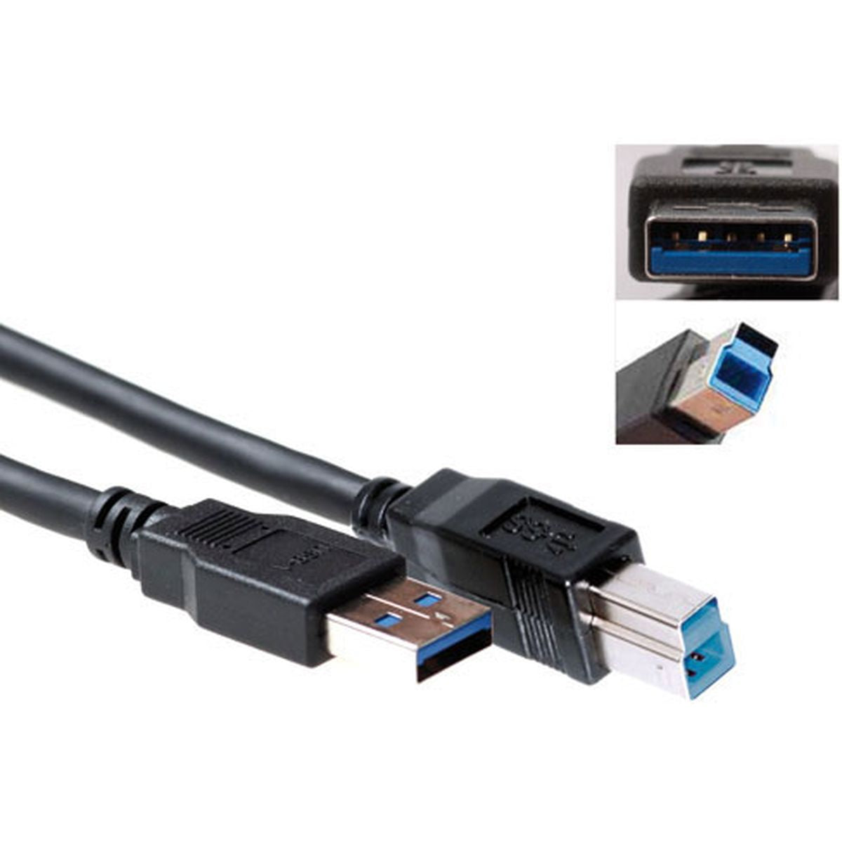 ACT USB 3.0 A Male - USB B Male 3.00m