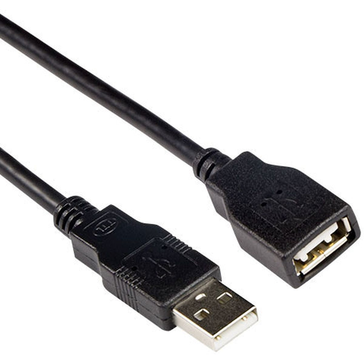 ACT USB 2.0 A Male - USB A Female Black 3.00m