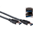 ACT USB 3.0 A Male - USB A Male 2.00m