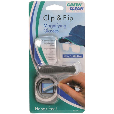 Green Clean Clip&flip - Hands Free Magnifier (12)