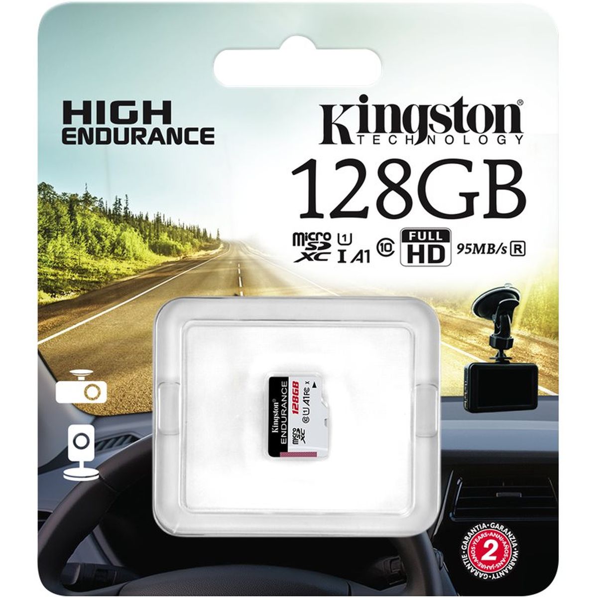 Kingston 128GB MicroSDXC Endurance 95R/45W C10 A1 UHS-I - image 2 of 2