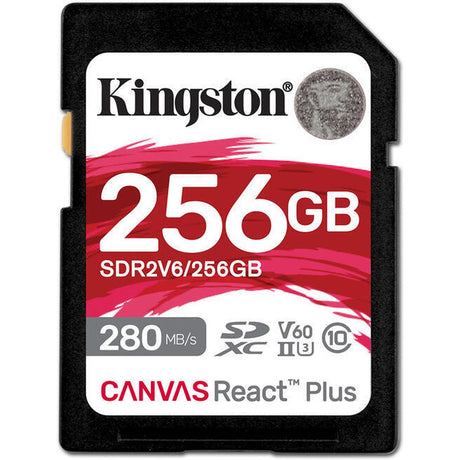 Kingston 256GB SDXC Canvas React Plus U3 UHS-II