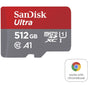 SanDisk Ultra MicroSDXC Card For Chromebooks White