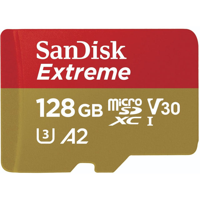 SanDisk Extreme 128 GB Class 10/UHS-I U3 V30 MicroSDXC 16...