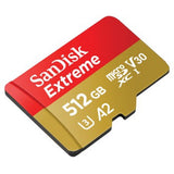 SanDisk Extreme MicroSDXC 512GB+SD Adapater A2 U - image 2 of 4