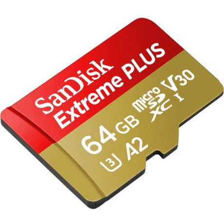 SanDisk Extreme Plus MicroSDXC 64GB+SD Adapter A - image 2 of 4
