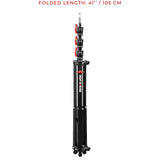 Aluminum Baby Stand Square Leg Black 12.9'