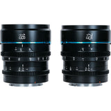 Sirui Nightwalker 16mm & 75mm T1.2 S35 Cine 2-LENS Set M4/3 Mount Black