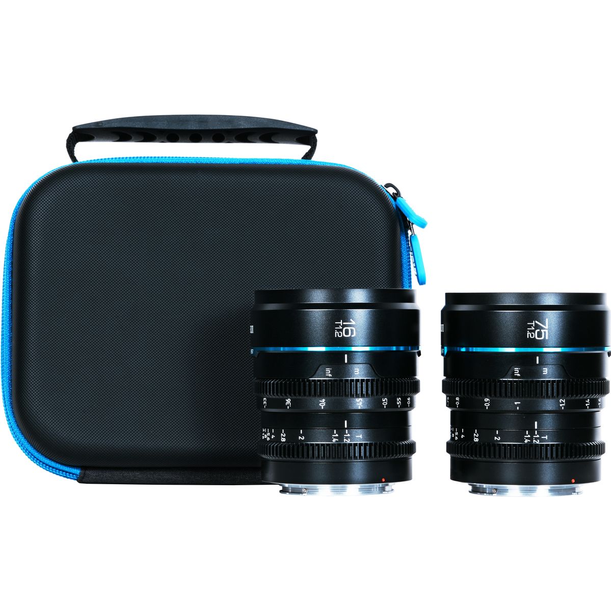 Sirui Nightwalker 16mm & 75mm T1.2 S35 Cine 2-LENS Set X-Mount Black