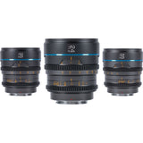 Sirui Nightwalker 24 35+55mm T1.2 S35 MF Cine Lens Bundle RF-Mount Gun Grey - image 2 of 3