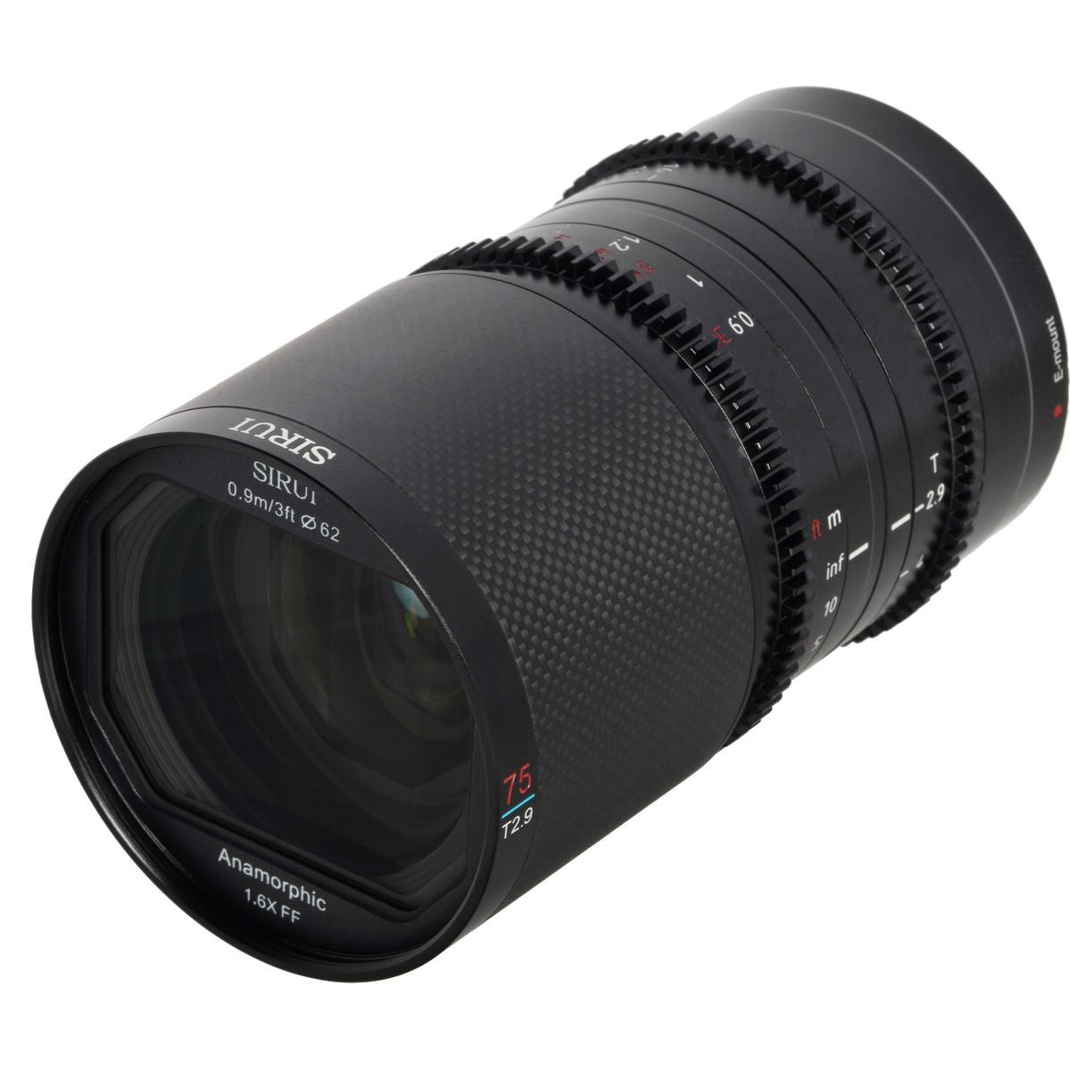 75mm T2.9 Neutral Flare 1.6X FF Anamorphic RF Mount (Carbon – Hard to ...