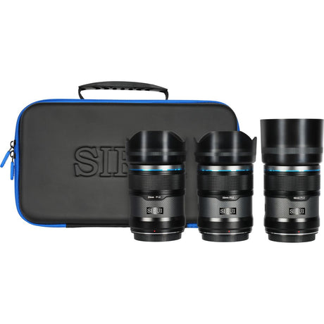 Sirui Sniper 23+33+56mm f/1.2 Apsc A-Focus Lens Kit E-Mount Black Carbon Fiber - image 2 of 4