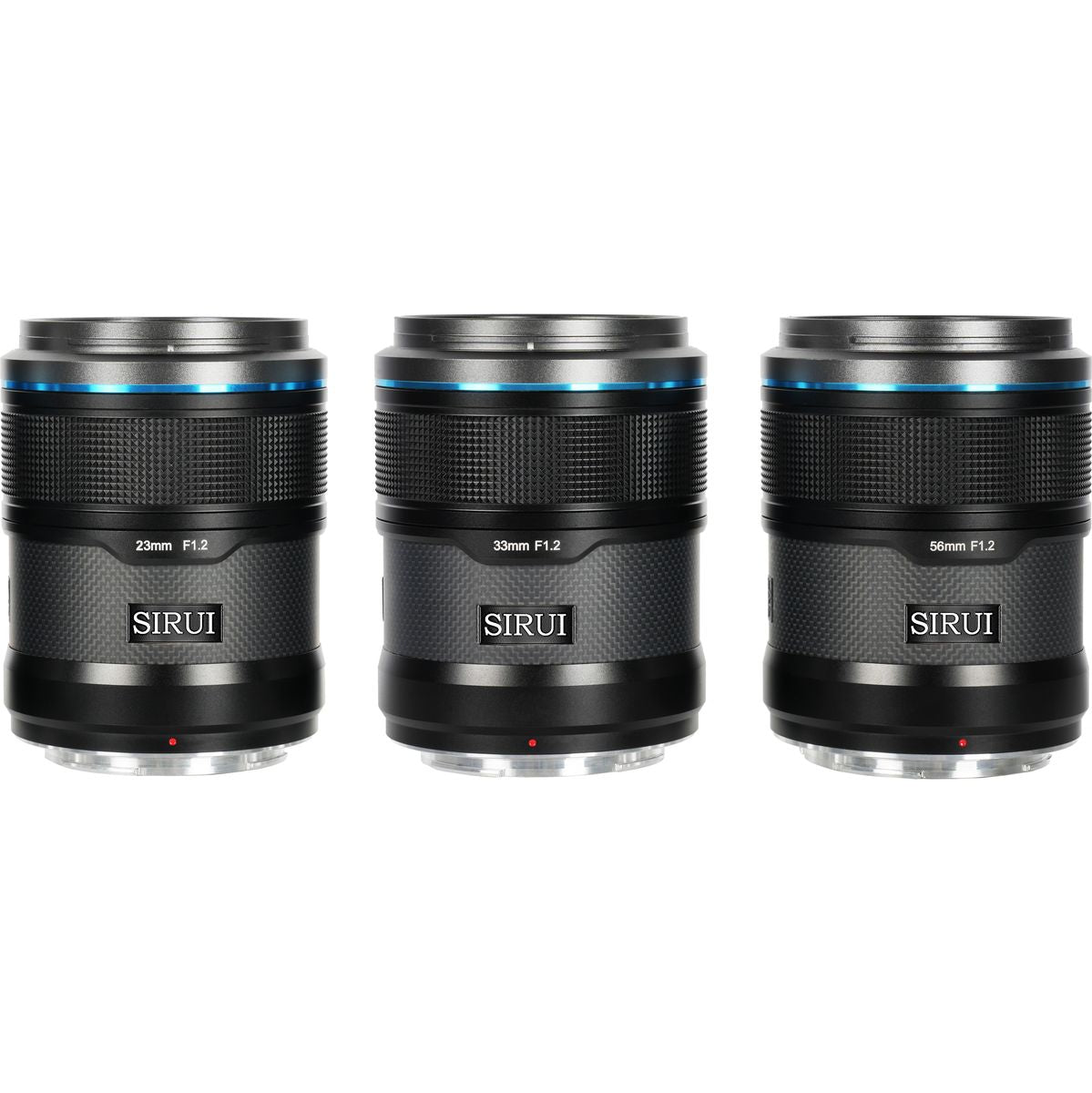 Sirui Sniper 23+33+56mm f/1.2 Apsc A-Focus Lens Kit Z-Mount Black Carbon Fiber - image 3 of 4