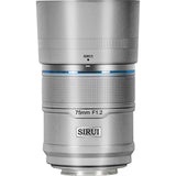 Sirui Sniper 75mm f/1.2 Aps-C/S35 Auto-Focus Lens (X Mount Silver)
