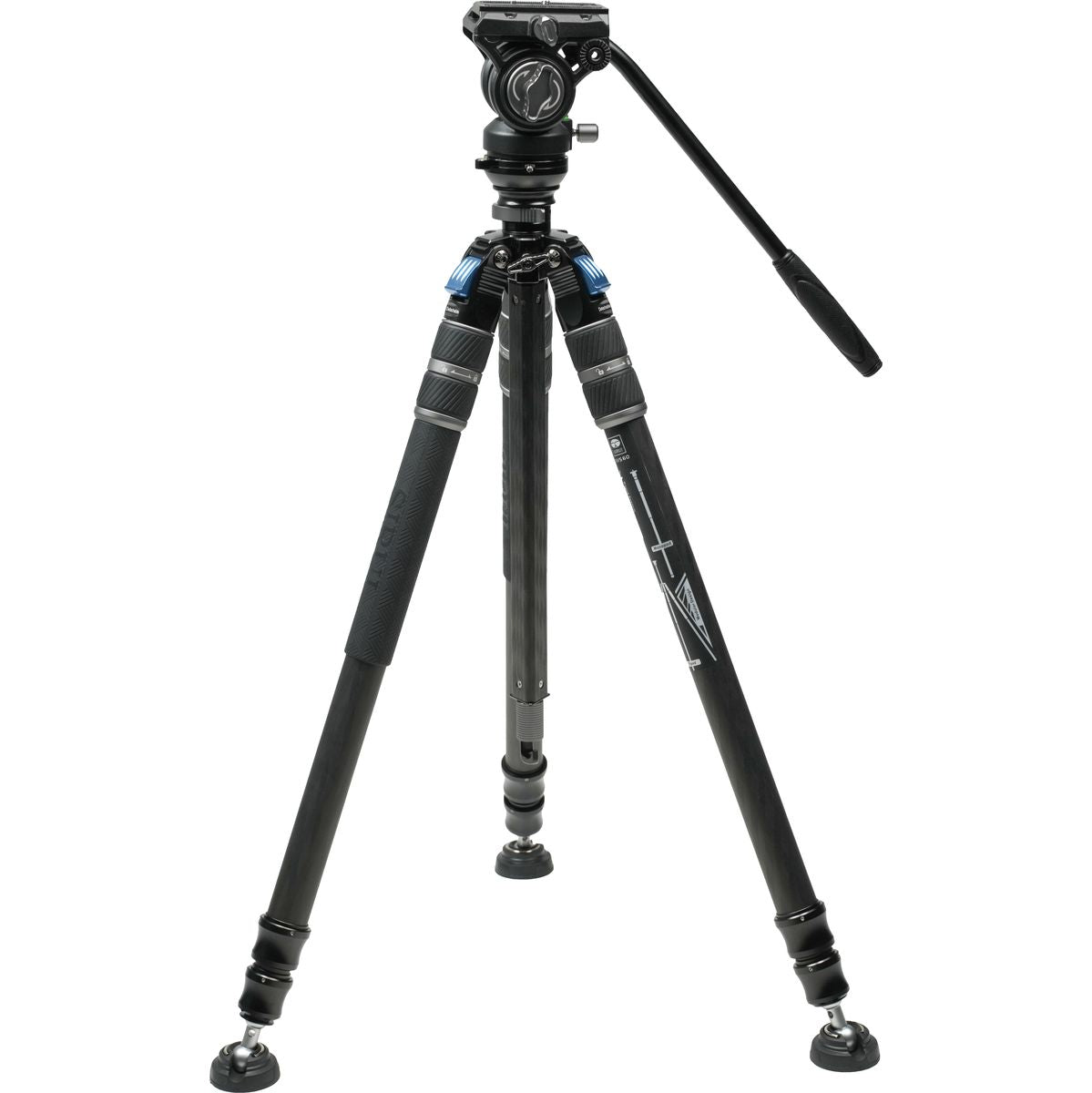 Sirui SVS60+S3 ONE-Step Carbon Fiber Height Adjustment Video Tripod Kit