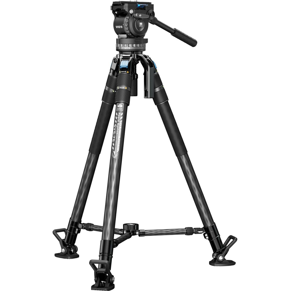 Sirui Video Tripod SVS75/W VHS-10 Head - image 4 of 5