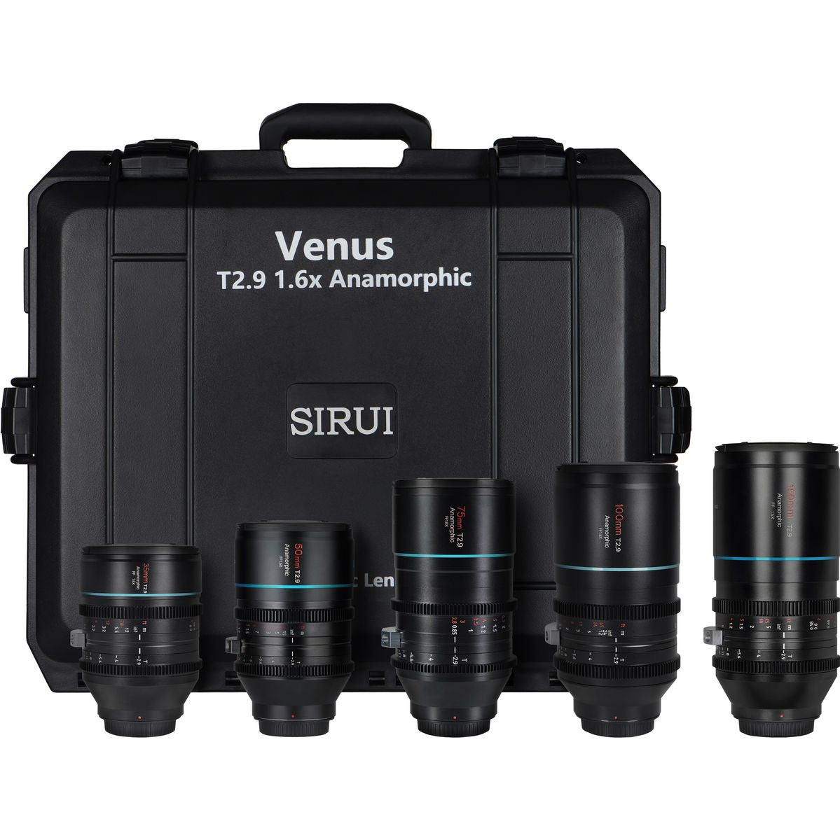 Sirui Venus 5-Lens Kit T2.9 1.6X 35mm + 50mm + 75mm + 100mm + 150mm&Case E Mt
