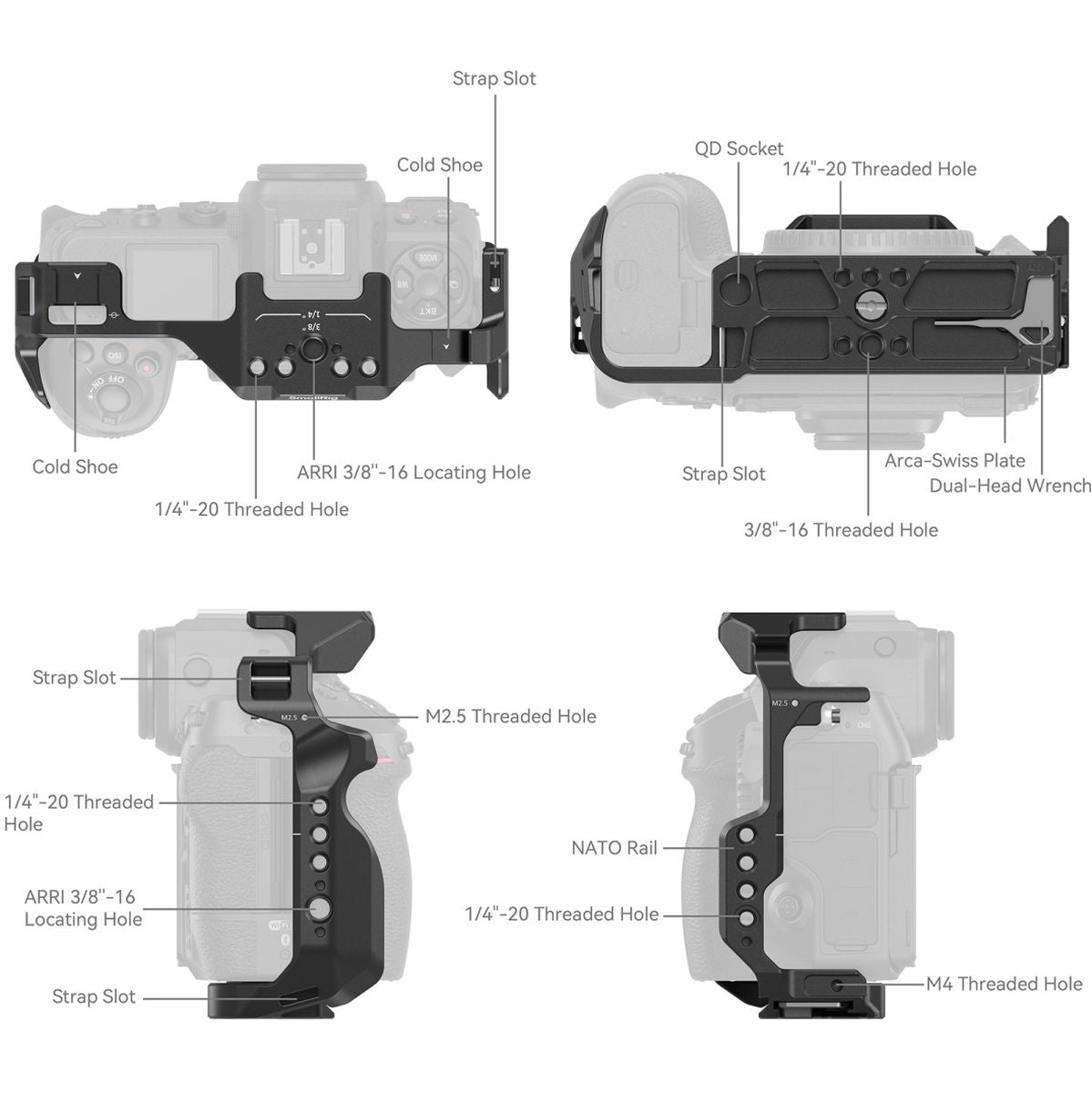 SmallRig SR3940 Cage For Nikon Z 8 3940 - image 3 of 5