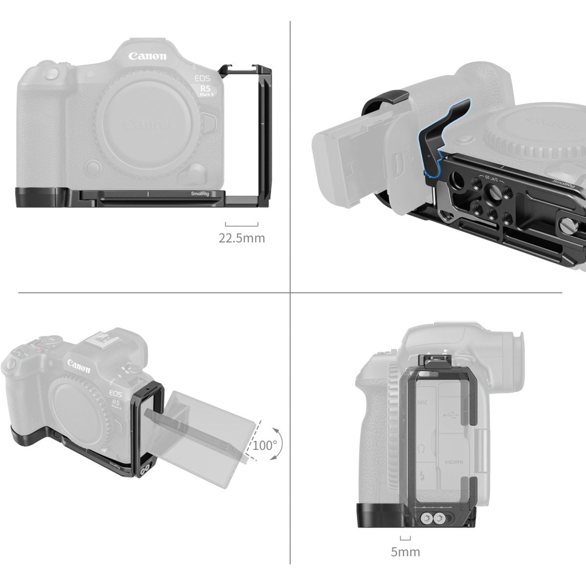 SmallRig SR4983 L-Shape Mount Plate For Canon EOS R5 MkII 4983 - image 4 of 5
