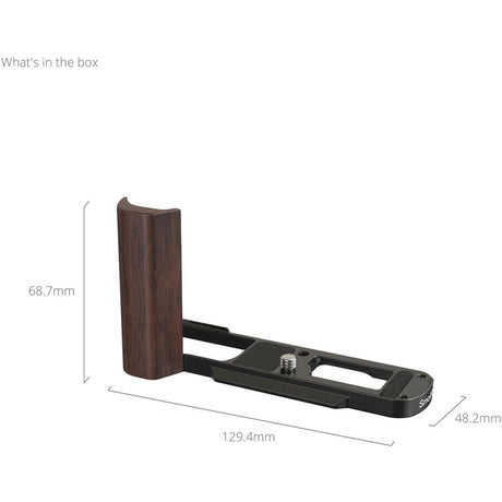 SmallRig SR5942 L-Shaped Mount Plate Wooden Handle For Panasonic LUMIX L10 Black - image 3 of 3