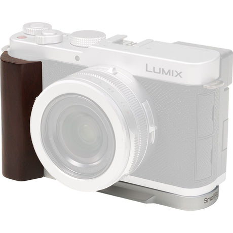 SmallRig SR5943 L-Shaped Mount Plate Wooden Handle Panasonic LUMIX L10 Silver