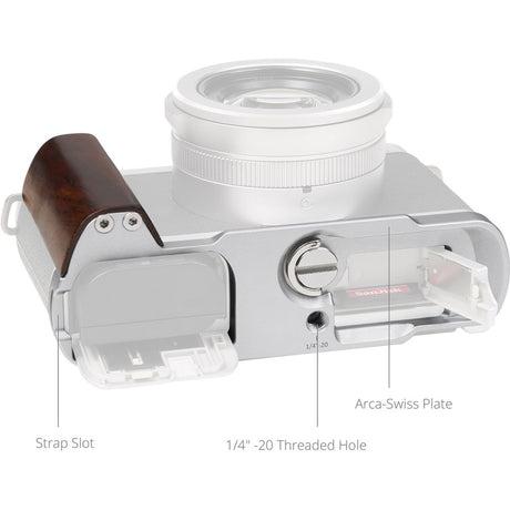 SmallRig SR5943 L-Shaped Mount Plate Wooden Handle Panasonic LUMIX L10 Silver - image 2 of 3