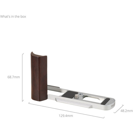 SmallRig SR5943 L-Shaped Mount Plate Wooden Handle Panasonic LUMIX L10 Silver - image 3 of 3