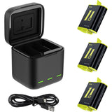 Telesin Triple Battery Charger Box +3X Battery GoPro 9/10/11