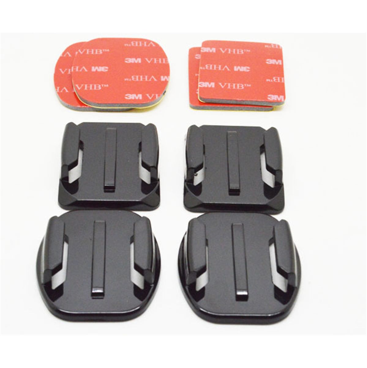 Telesin Action Camera Mount Set Self Adhesive (Recht+gebogen