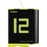 Telesin Battery For GoPro Hero 9/10/11/12 1750 MAh