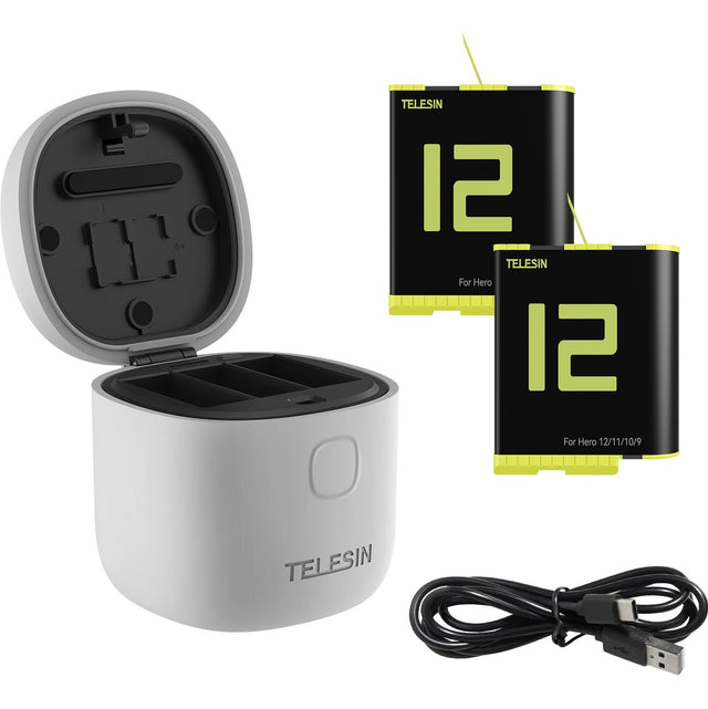 Telesin Allin Charger Box + 2x Battery GoPro Hero 9/10/11/12
