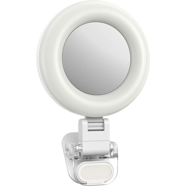 Telesin Mini Selfie Ringlamp w/ Clamp For Smartphone - White