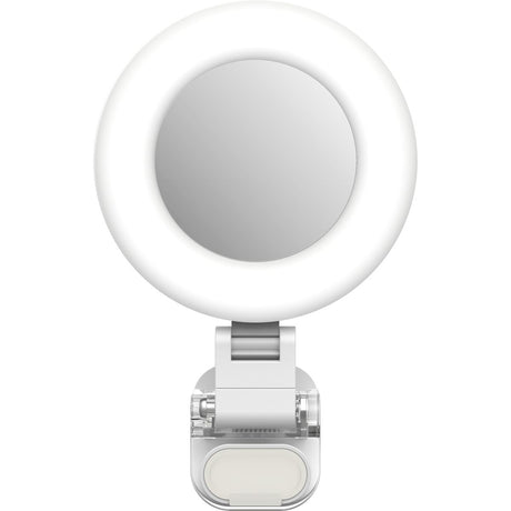 Telesin Mini Selfie Ringlamp w/ Clamp For Smartphone - White - image 2 of 5