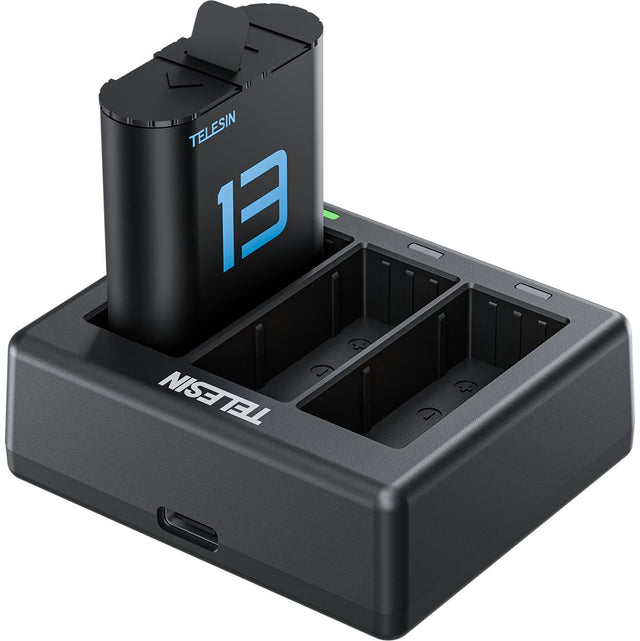 Telesin Charger For 3 Batteries + 2x Battery For GoPro 13