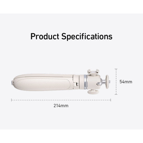 Telesin Quick-Open Tripod 65cm w/ 1/4 Ball Head - White - image 3 of 5