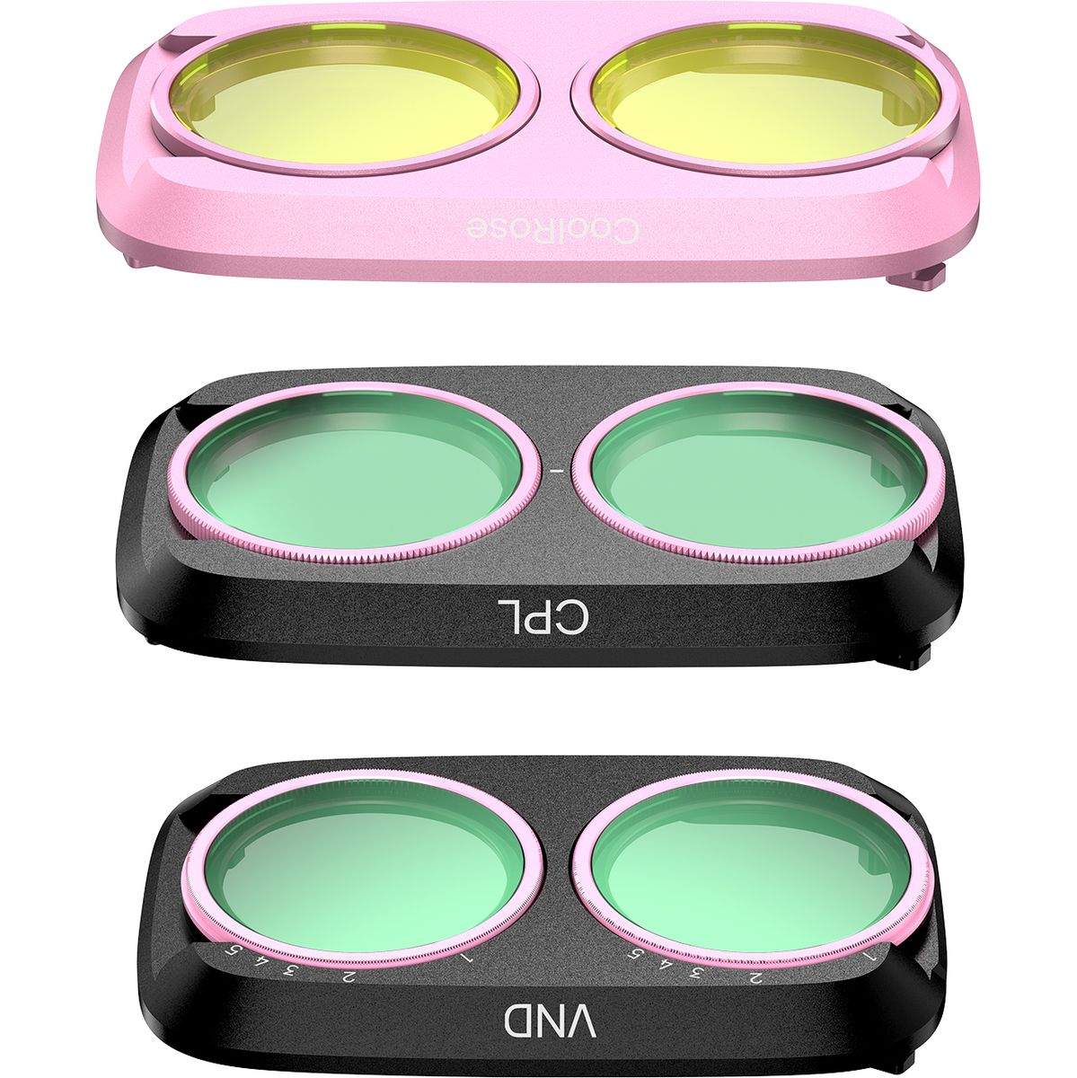 Telesin Filter-Kit CPL+VND2-32+COOL Pink - DJI Pocket 4 Pro