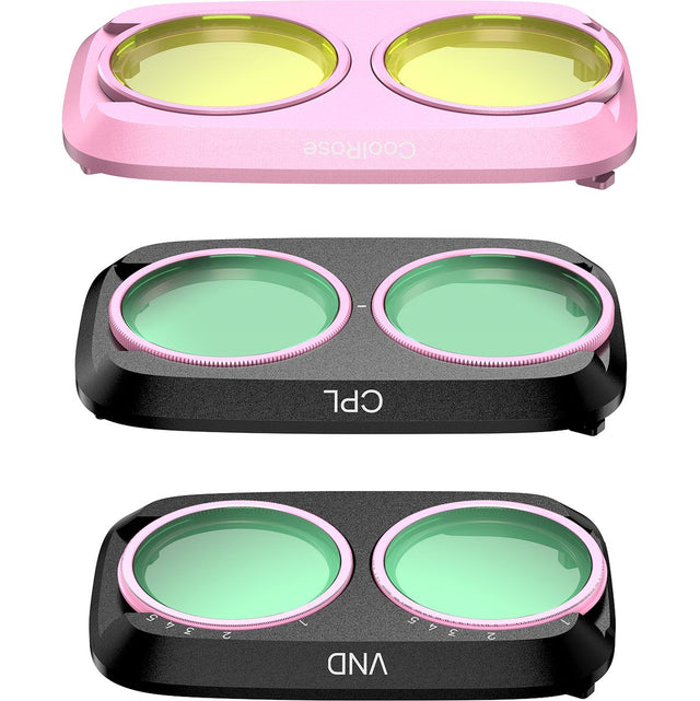 Telesin Filter-Kit CPL+VND2-32+COOL Pink - DJI Pocket 4 Pro