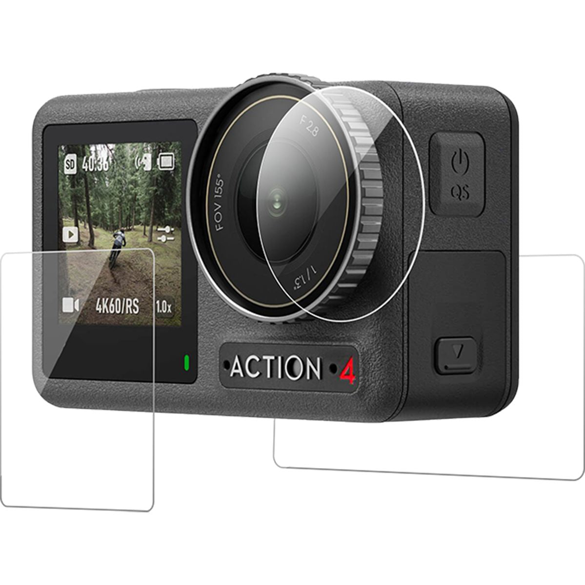 Telesin Screen Protector Set Glass DJI Action 3/4 Extra Thin - image 2 of 2