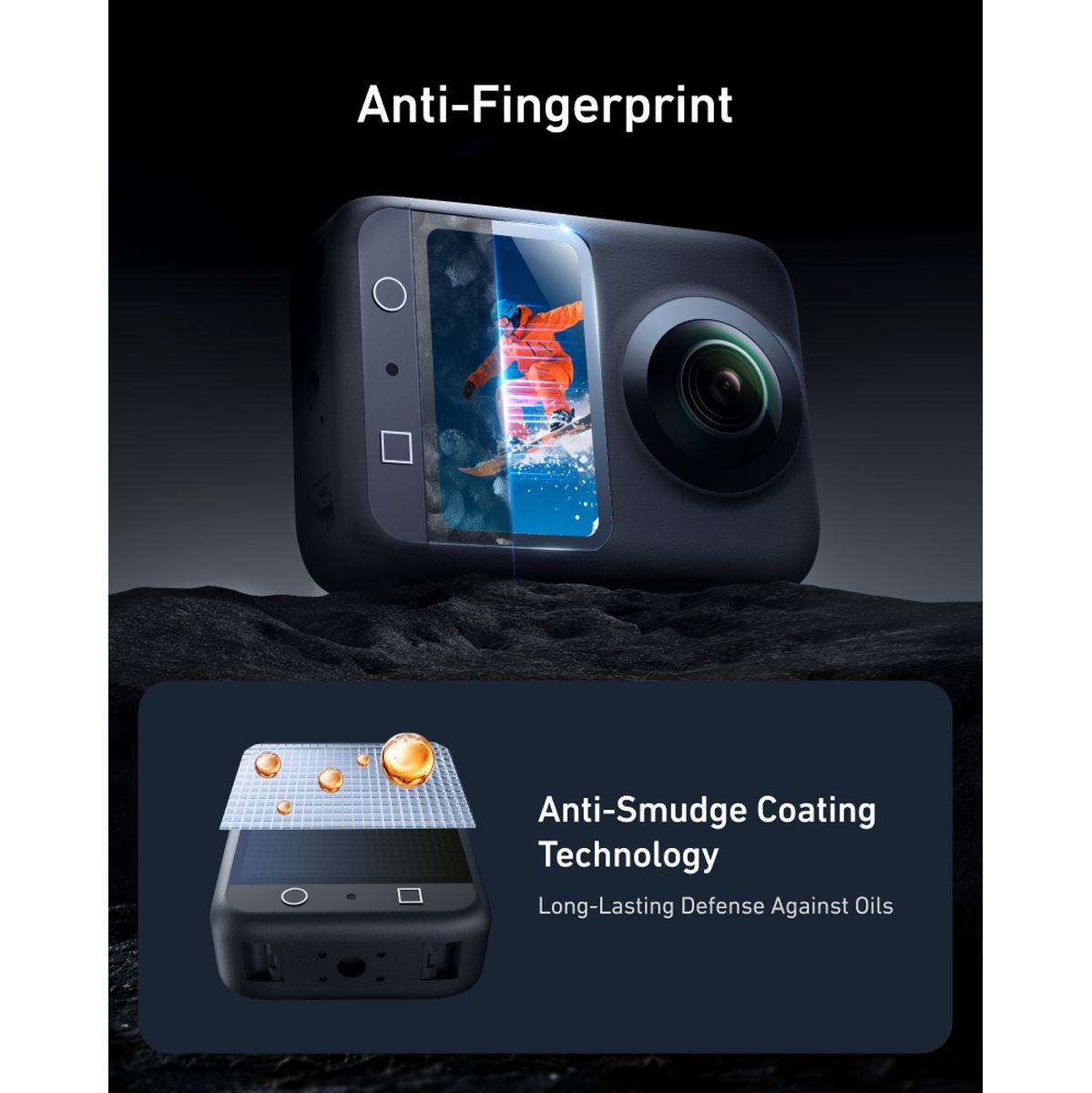 Telesin Screen Protector-Set Tempered Glas For DJI Osmo 360 - image 5 of 5