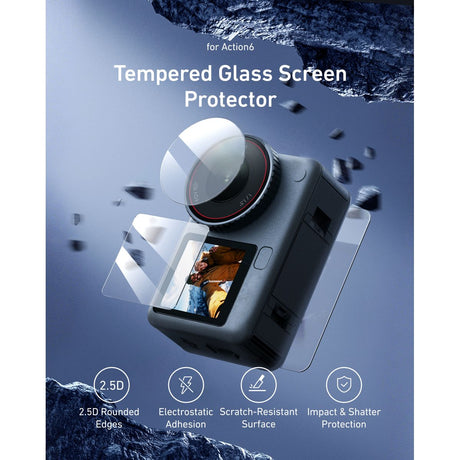 Telesin Screen Protector For DJI Osmo Action 6 - 2 Sets - image 3 of 5