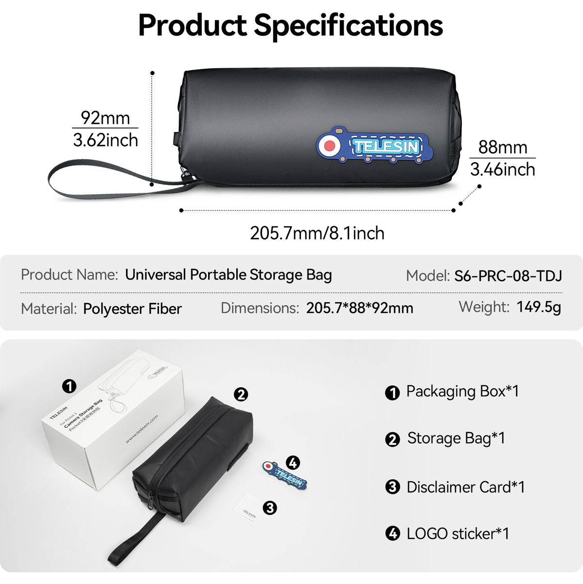 Telesin Storage Case For DJI Pocket 3 - image 2 of 2