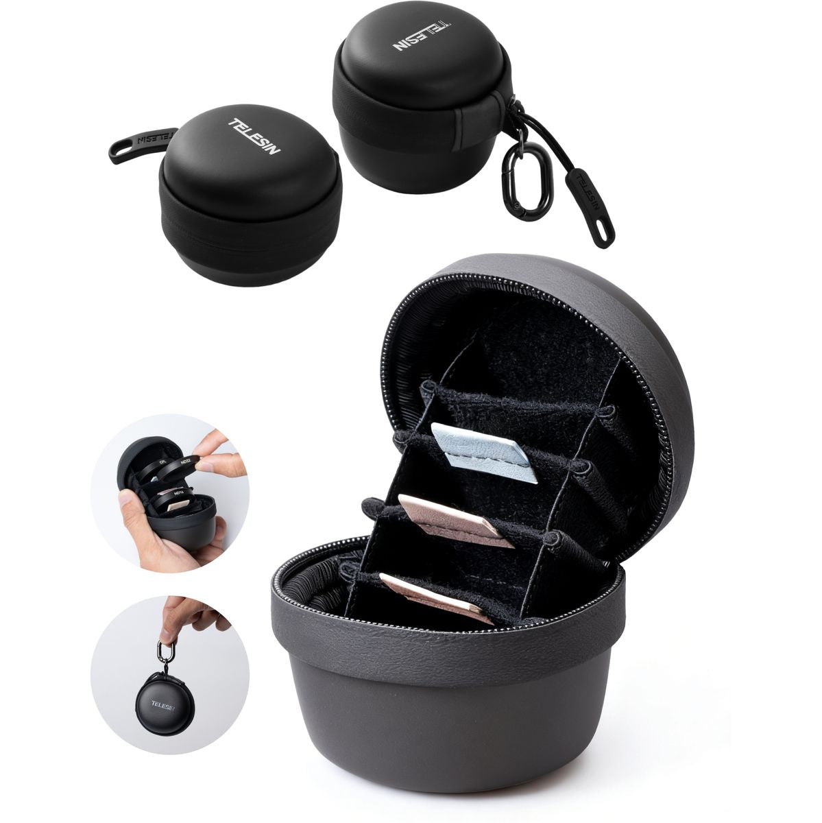 Telesin Action Camera Filter Case For 6 Filters