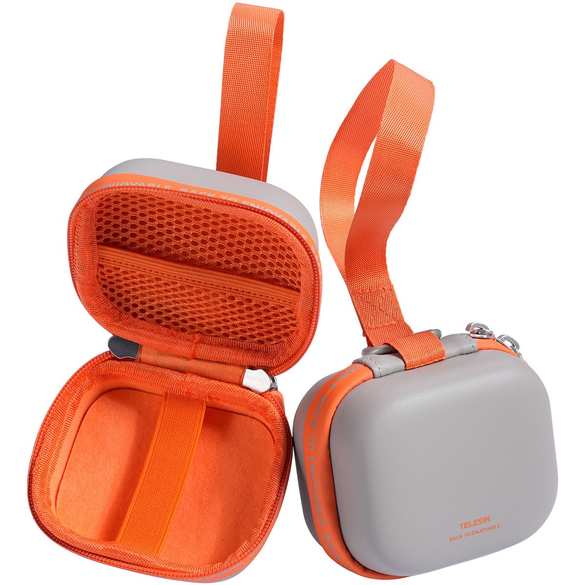Telesin Mini Actioncam Hard Case Universal - Grey/Orange - image 3 of 5
