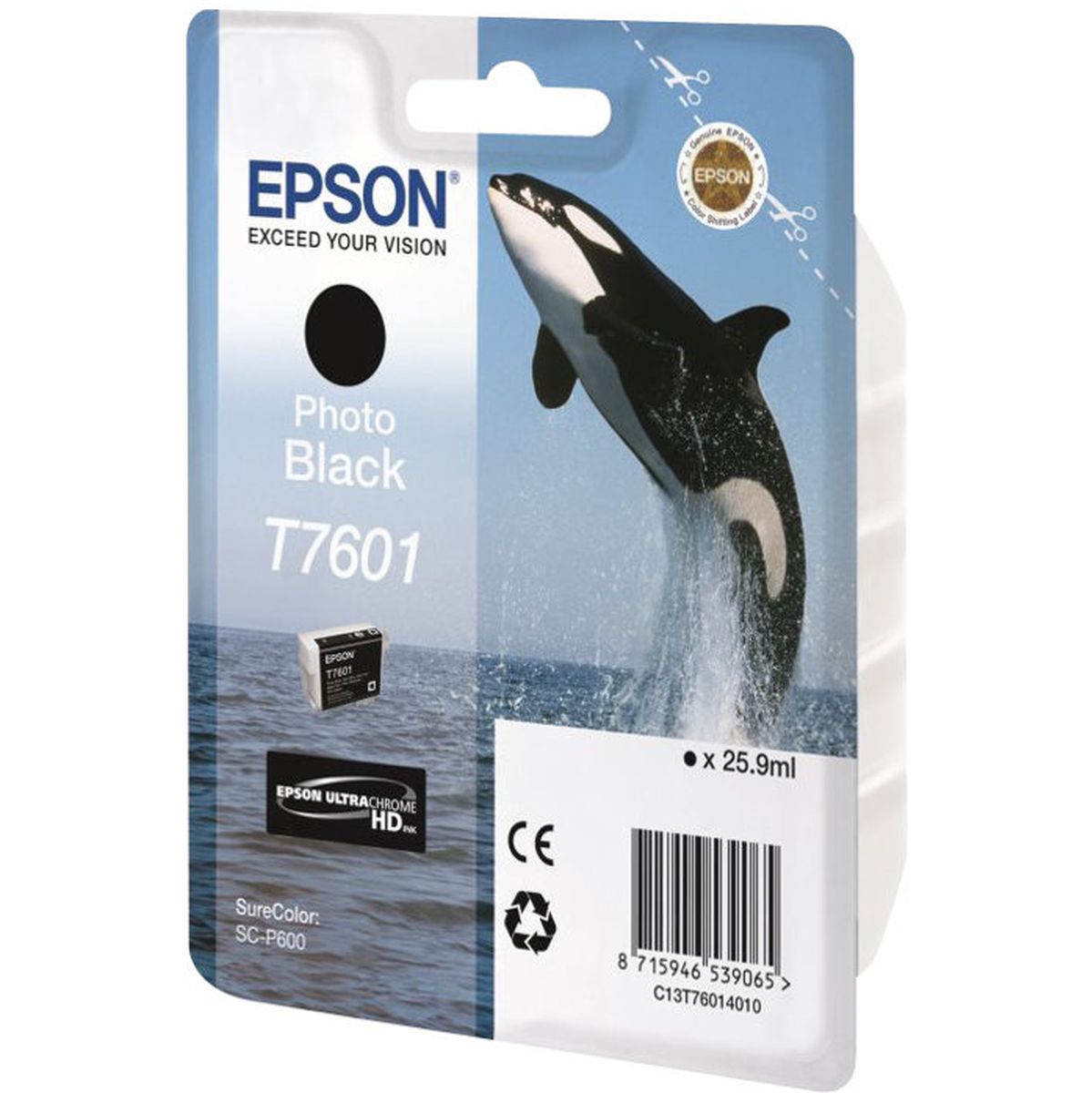 Epson T7601 Ink Cartridge Photo Black High Capacity 25.9ml - image 3 of 4