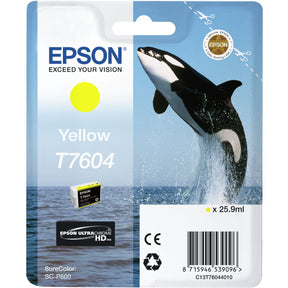 Epson T7604 Ink Cartridge Yellow High Capacity 25.9ml