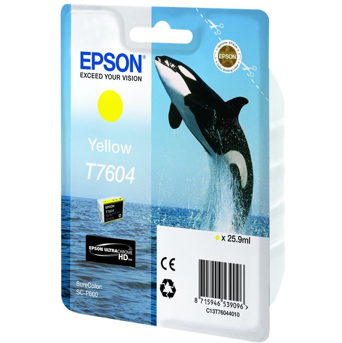 Epson T7604 Ink Cartridge Yellow High Capacity 25.9ml - image 2 of 3