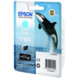 Epson T7605 Ink Cartridge Cyan High Capacity Clair 25.9ml - image 3 of 4
