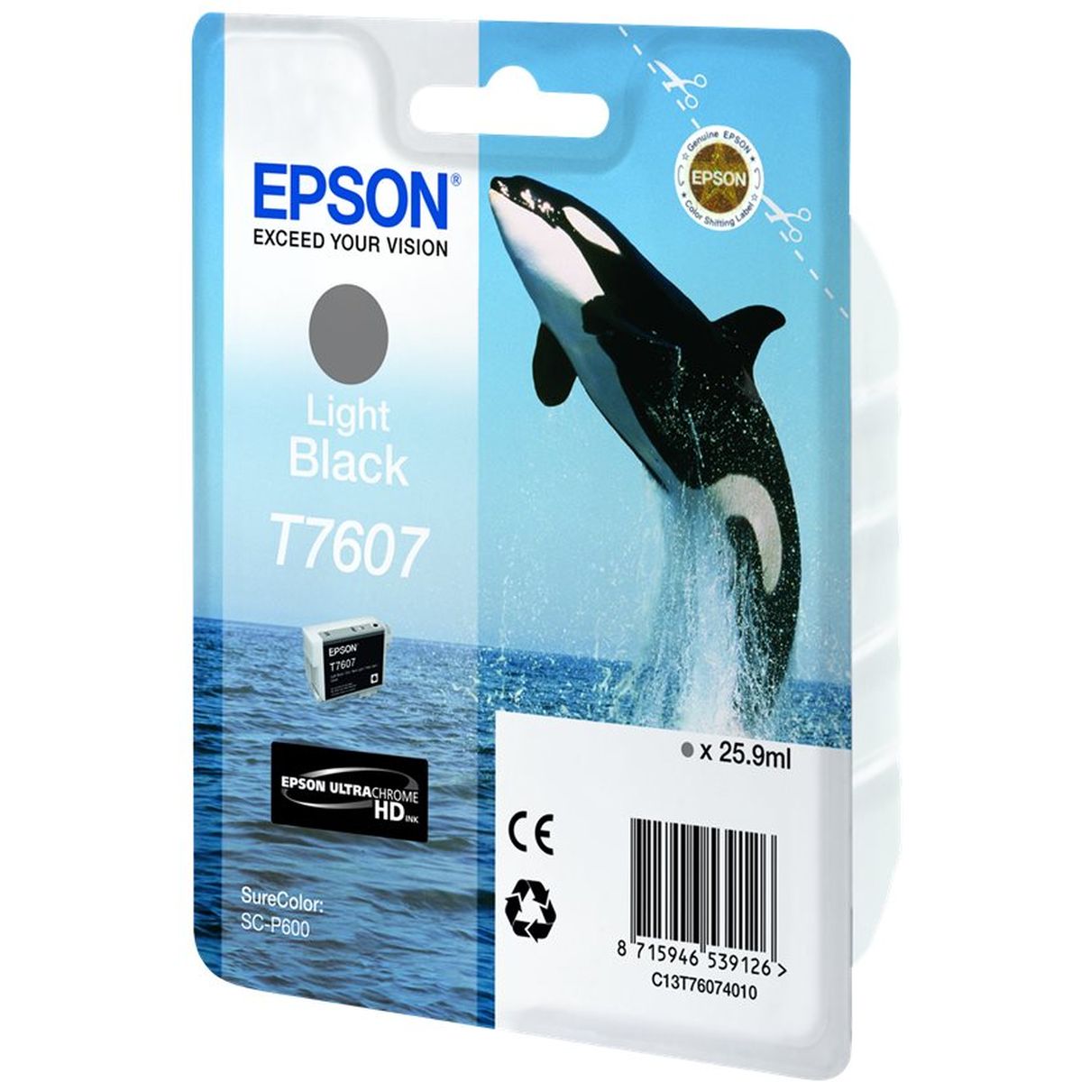 Epson T7607 Ink Cartridge Light Black High Capacity 25.9ml - image 3 of 4