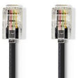 Nedis Network Cable RJ10M-RJ10M 5.0m BK